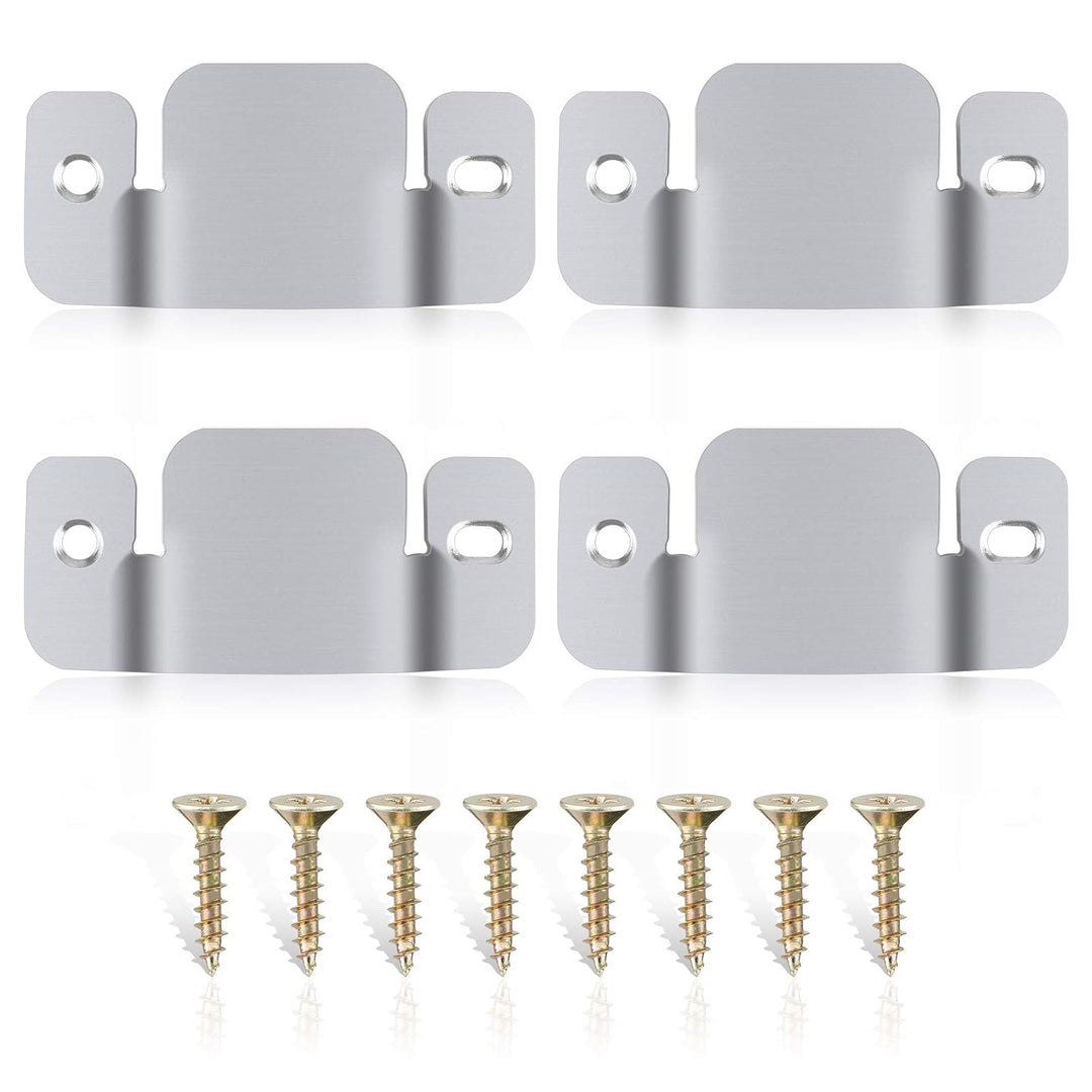 IQRA 4Pcs Sectional Connectors 3.1x2.5"(LxW) Sofa Furniture Sectional Connector (Color Zinc) Non Sliding Sectionals Sofa Fastener Pieces
