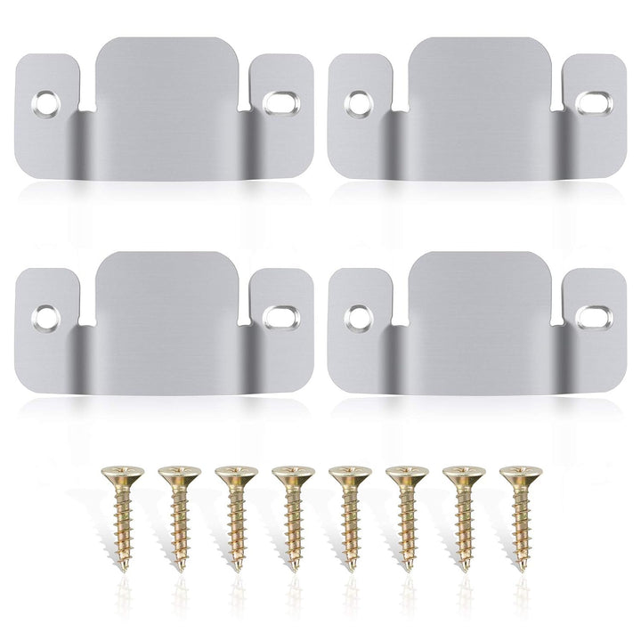 IQRA 4Pcs Sectional Connectors 3.1x2.5"(LxW) Sofa Furniture Sectional Connector (Color Zinc) Non Sliding Sectionals Sofa Fastener Pieces