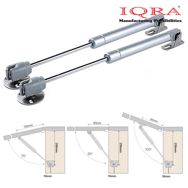 IQRA Hydraulics Gas Spring Stay STRUT Pneumatic Lift Support Cabinet Hinges Support (Pack of 2 PCS)