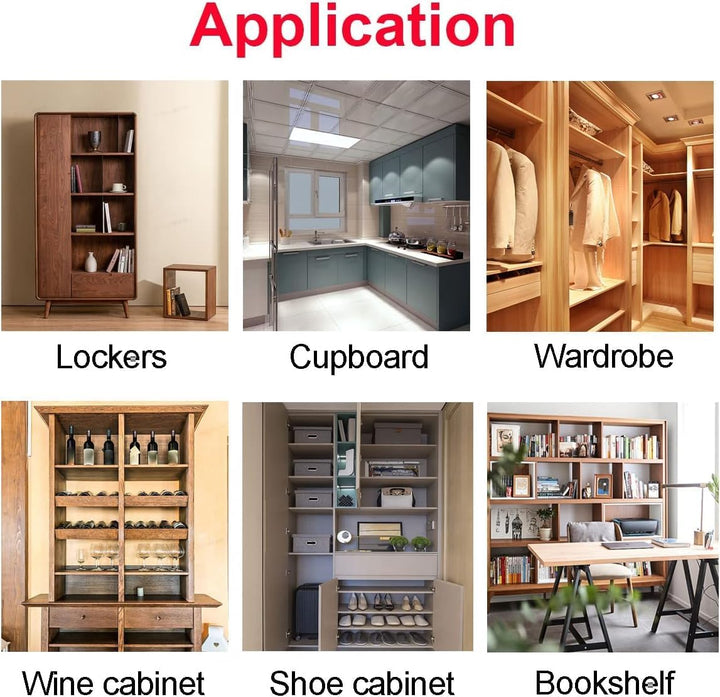 IQRA 24PCS Shelf Pegs, Shelf Support Nails, Bookcase Support Pins, Wardrobe Support with Black Non-Slip Cover, Shelf Support Pins Suitable for Kitchens, Shoe Cabinets, and Wine Cabinets