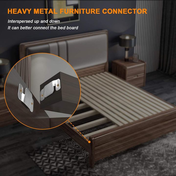 IQRA 4Pcs Sectional Connectors 3.1x2.5"(LxW) Sofa Furniture Sectional Connector (Color Zinc) Non Sliding Sectionals Sofa Fastener Pieces