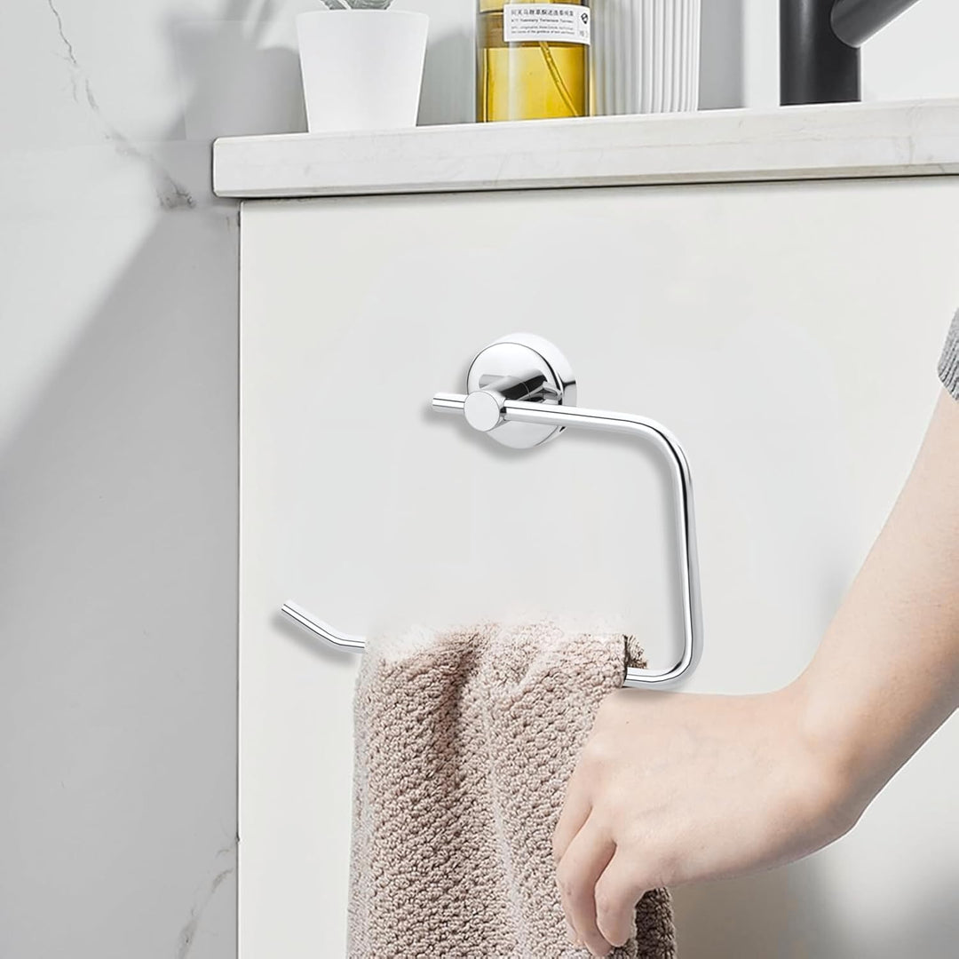 IQRA Stainless Steel Napkin Ring/Towel Ring/Napkin Holder/Bathroom Hanger/Towel Hanger for Kitchen & Wash Basin Area/Bathroom Accessories