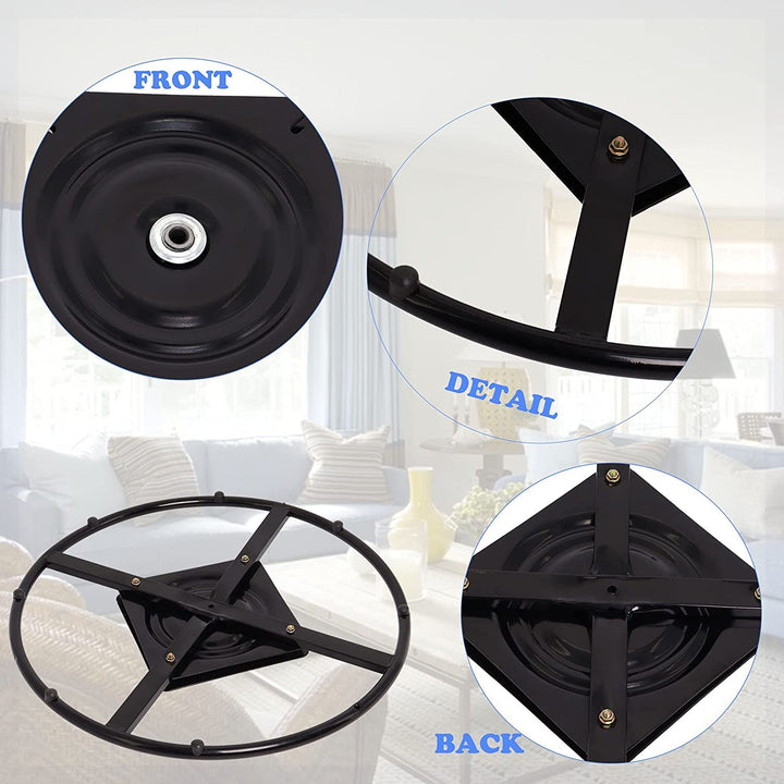IQRA 24" Replacement Ring Base w Swivel Chair Furniture Base with Plate for Recliner Sofa Chairs, 360 Degrees Rotate