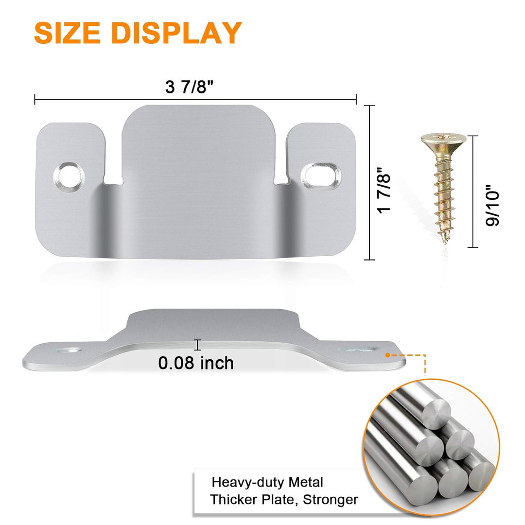 IQRA 4Pcs Sectional Connectors 3.1x2.5"(LxW) Sofa Furniture Sectional Connector (Color Zinc) Non Sliding Sectionals Sofa Fastener Pieces