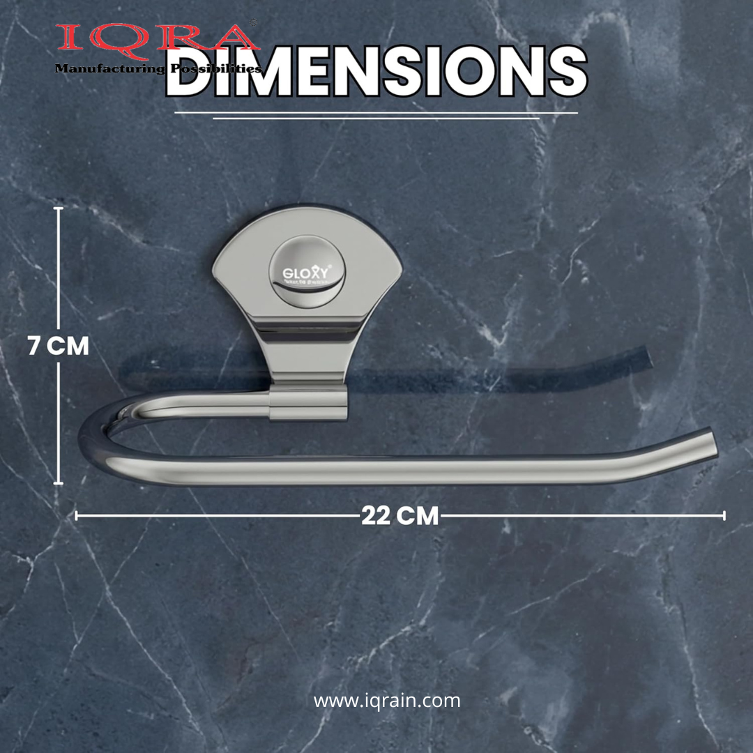 IQRA Stainless Steel Napkin Ring/Towel Ring/Napkin Holder/Bathroom Hanger/Towel Hanger for Kitchen & Wash Basin Area/Bathroom Accessories
