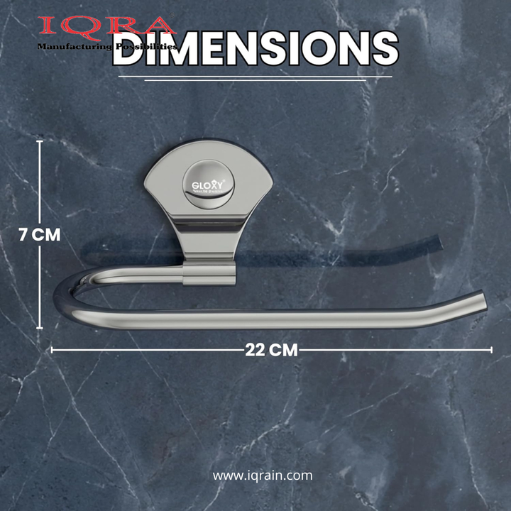 IQRA Stainless Steel Napkin Ring/Towel Ring/Napkin Holder/Bathroom Hanger/Towel Hanger for Kitchen & Wash Basin Area/Bathroom Accessories