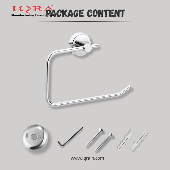 IQRA Stainless Steel Napkin Ring/Towel Ring/Napkin Holder/Bathroom Hanger/Towel Hanger for Kitchen & Wash Basin Area/Bathroom Accessories