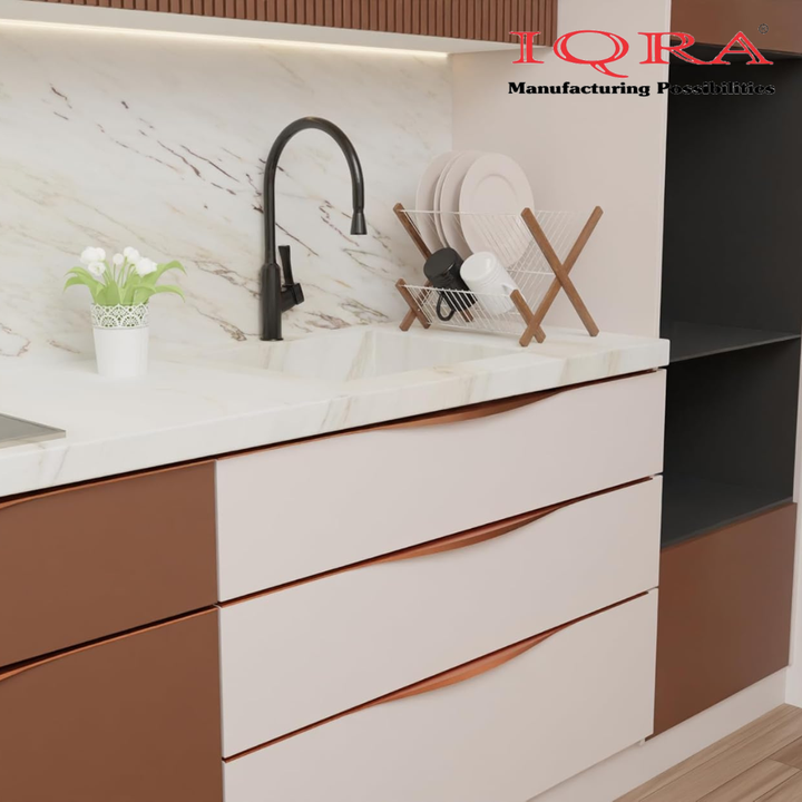 IQRA Profile Handle for Kitchen Cabinet Aluminum Drawer Profile Handle/Wardrobe Pull Handle for Home/Office/Hotel P2