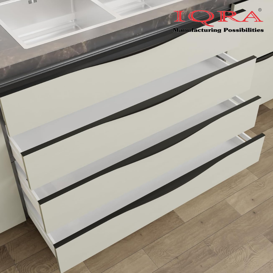 IQRA Profile Handle for Kitchen Cabinet Aluminum Drawer Profile Handle/Wardrobe Pull Handle for Home/Office/Hotel P2