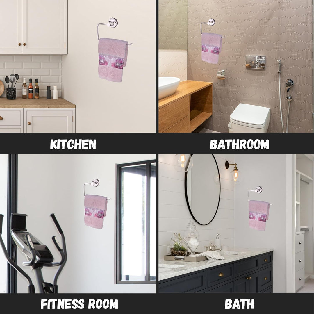 IQRA Stainless Steel Napkin Ring/Towel Ring/Napkin Holder/Bathroom Hanger/Towel Hanger for Kitchen & Wash Basin Area/Bathroom Accessories