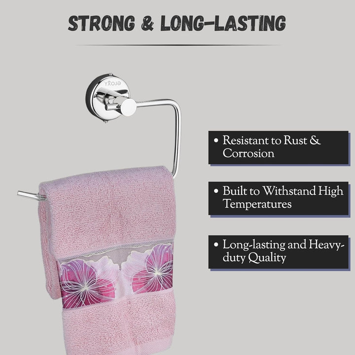 IQRA Stainless Steel Napkin Ring/Towel Ring/Napkin Holder/Bathroom Hanger/Towel Hanger for Kitchen & Wash Basin Area/Bathroom Accessories