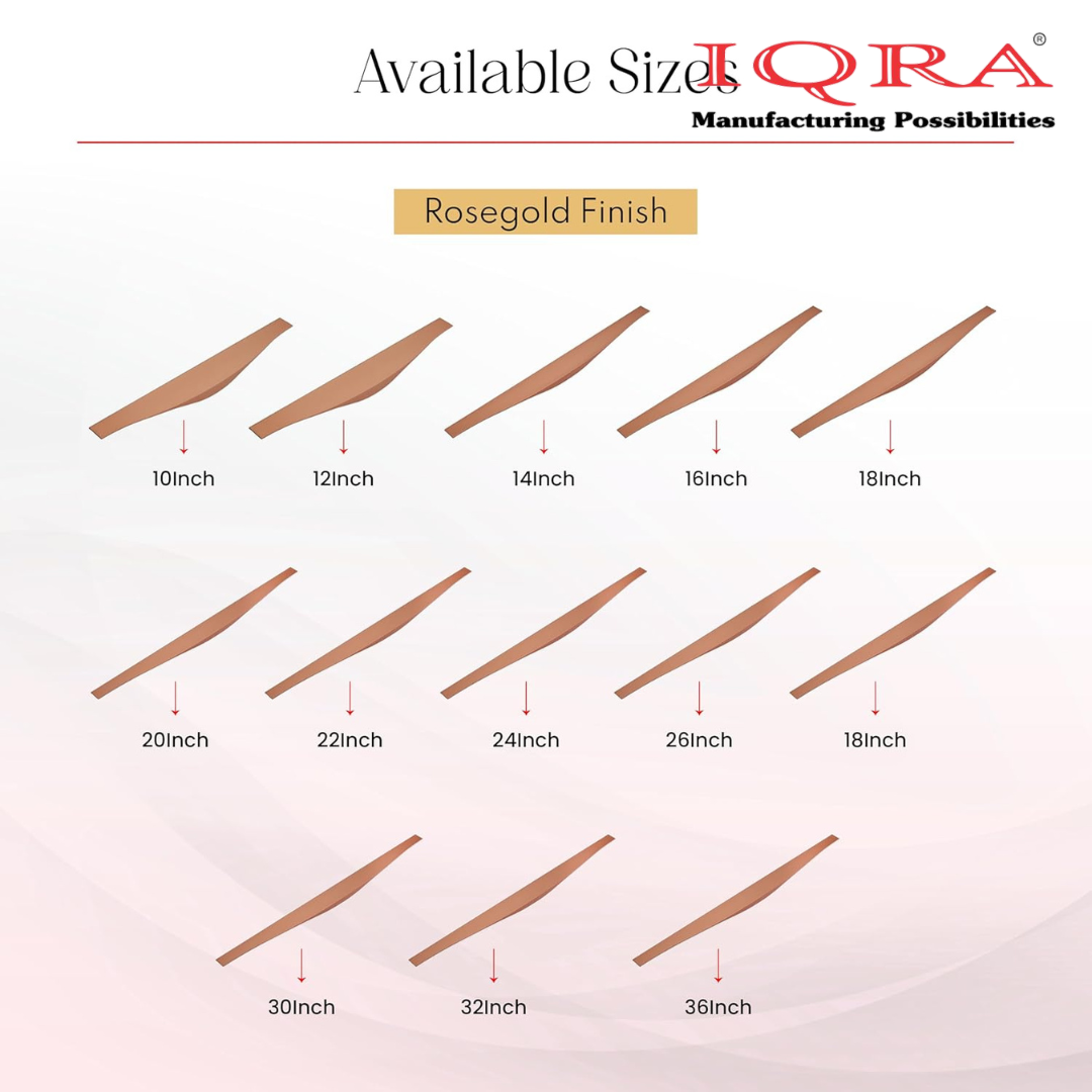 IQRA Profile Handle for Kitchen Cabinet Aluminum Drawer Profile Handle/Wardrobe Pull Handle for Home/Office/Hotel P2