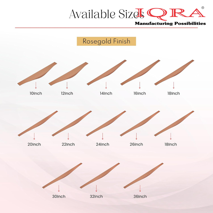 IQRA Profile Handle for Kitchen Cabinet Aluminum Drawer Profile Handle/Wardrobe Pull Handle for Home/Office/Hotel P2
