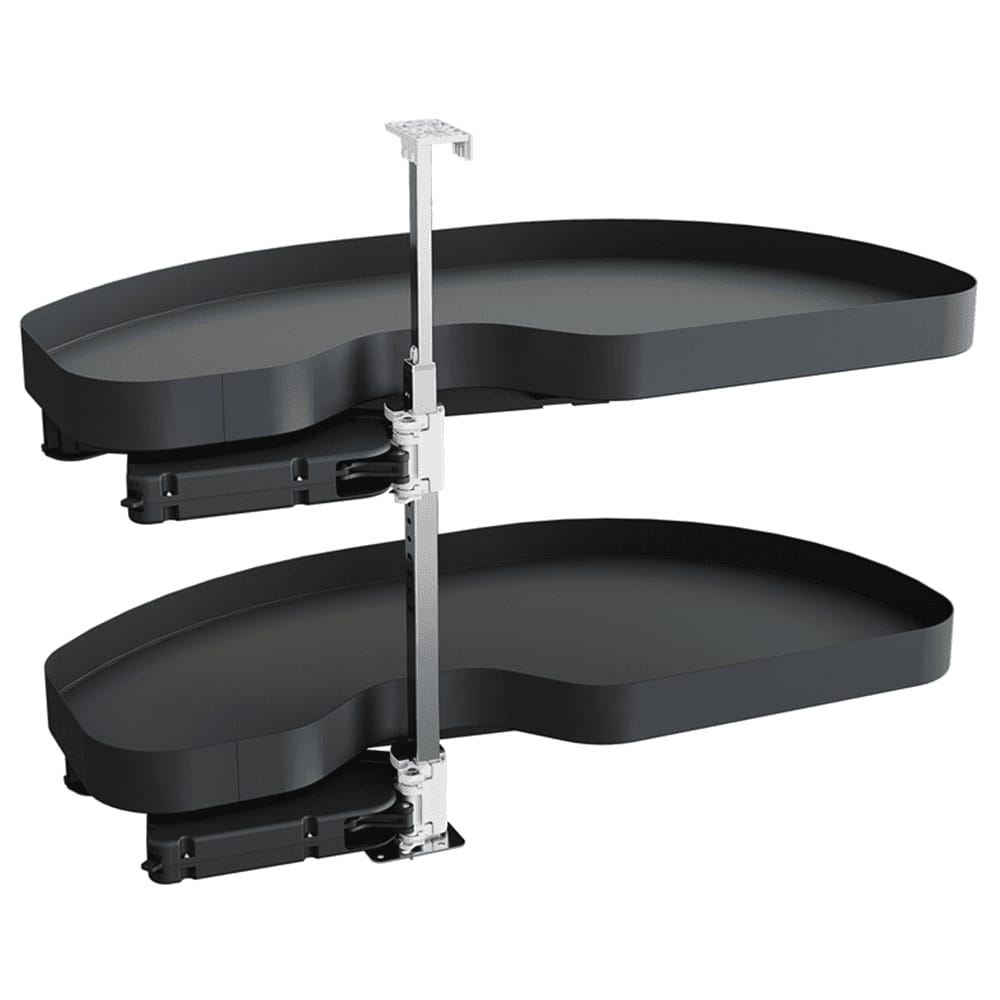 IQRA Metal Swing Tray Magic Corner with Soft Close Grey Dark Series