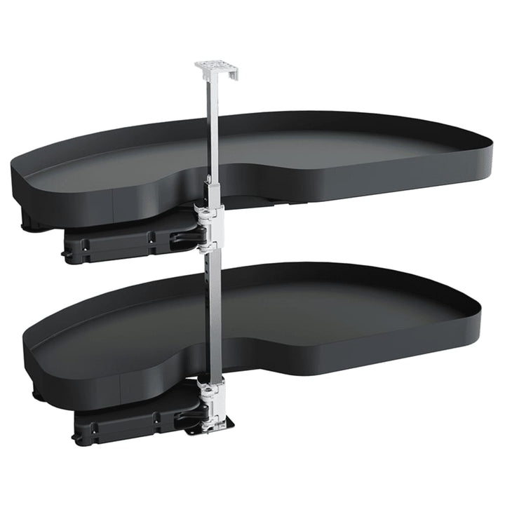 IQRA Metal Swing Tray Magic Corner with Soft Close Grey Dark Series