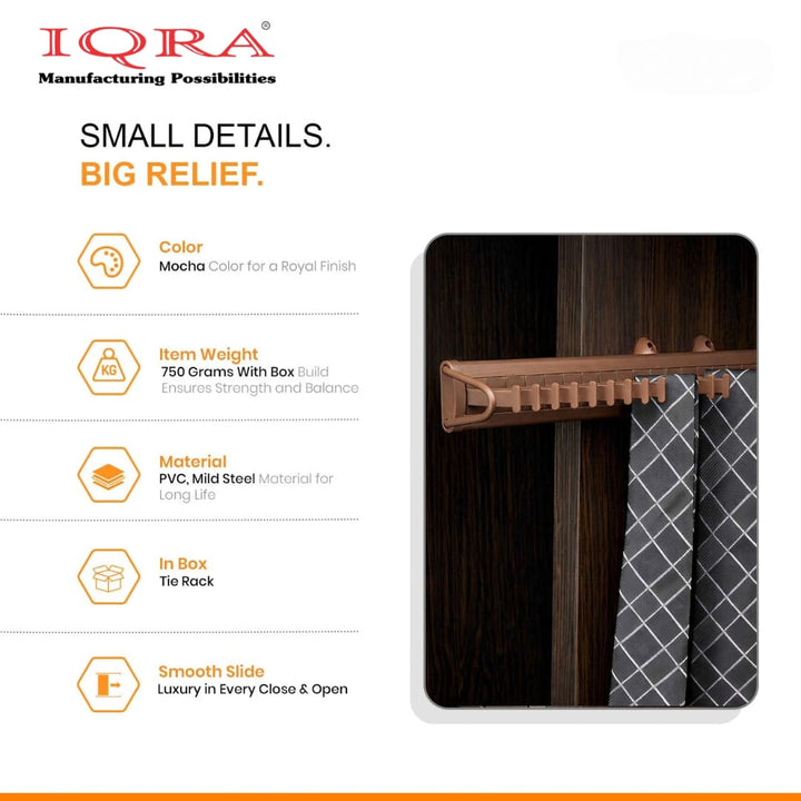 IQRA Multipurpose Belt and Tie Organiser for organising Your Wardrobe/Home/Rooms