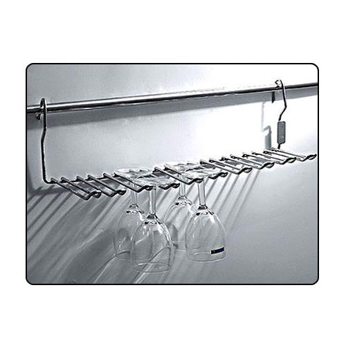 IQRA Stainless Steel Glass Holder For Kitchen Organizer/Modular Kitchen Basket/Multifunctional Storage Rack
