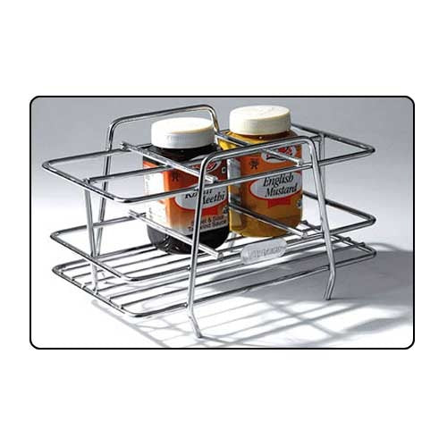IQRA Stainless Steel 6 Jar Holder For Kitchen Organizer/Modular Kitchen Basket/Multifunctional Storage Rack